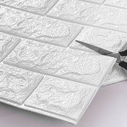 White Brick Wall Panel