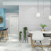 White Brick Wall Panel