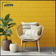 3D Brick Wall Panel -Yellow