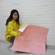 3D Brick Wall Panel -Light Pink