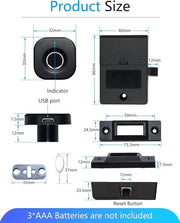 Smart Fingerprint Drawer Lock